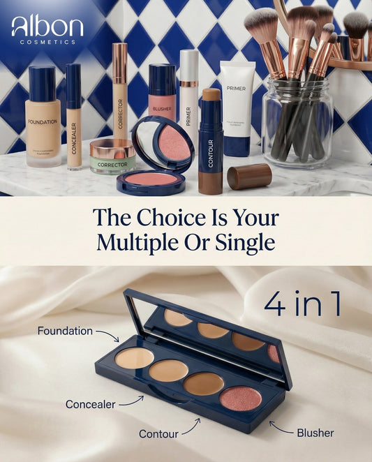 Flawless Fusion 4-in-1: One Palette for Foundation, Concealer, Contour & Blusher