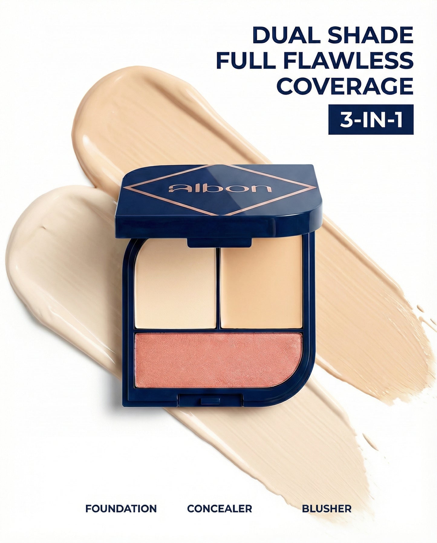 Flawless Fusion 3-In-1 Dual-Shade Foundation And Blush