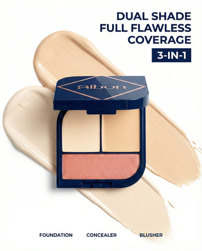 Flawless Fusion 3-In-1 Dual-Shade Foundation And Blush