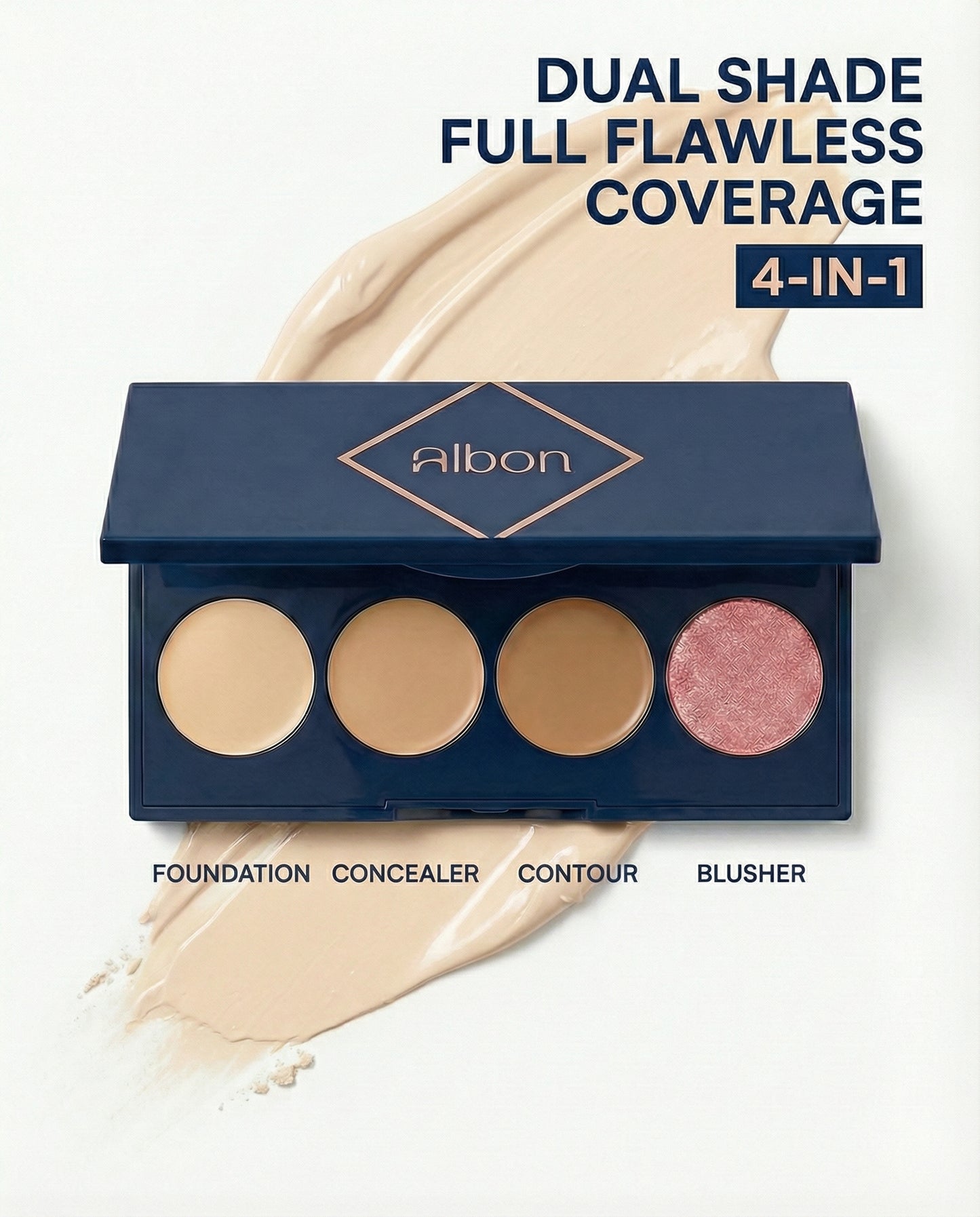 Flawless Fusion 4-In-1  Dual Shade Foundation, Contour & Blush